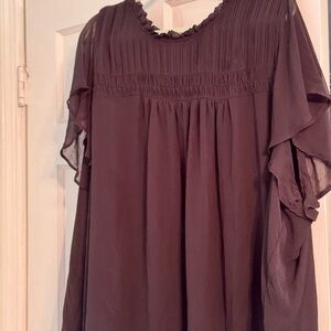 Torrid black chiffon top